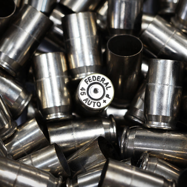 1000 Once Fired Premium Nickel Plated Brass Cases (.45 ACP)