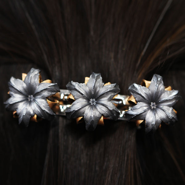 Three Bloom Barrette